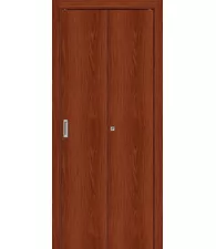 Межкомнатная складная дверь  Гост-0 Л-11 (ИталОрех)