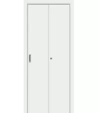 Межкомнатная складная дверь  Гост-0 Л-23 (Белый)