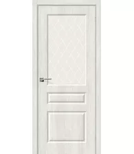 Межкомнатная дверь Винил Скинни-15 Casablanca White Сrystal