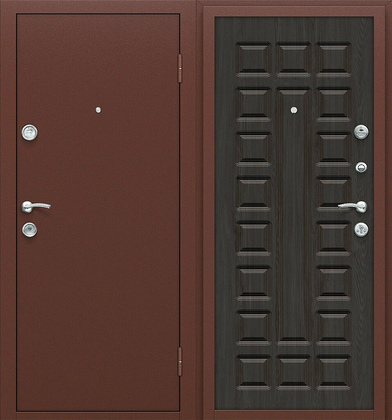 Входная дверь Йошкар Антик Медь П-09 (Венге)
