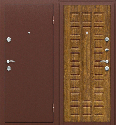Входная дверь Йошкар Антик Медь П-17 (Золотистый Дуб)