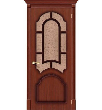 Межкомнатная дверь шпон Соната Ф-15 (Макоре) Риф.
