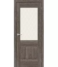 Межкомнатная дверь Хард Флекс Прима-3 Ash Wood White Сrystal