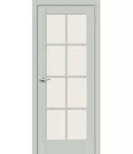 Межкомнатная дверь эмалит Прима-11.1 Grey Matt Magic Fog