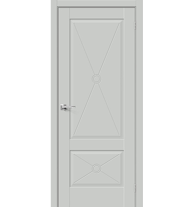 Межкомнатная дверь эмалит Прима-12.Ф2 Grey Matt