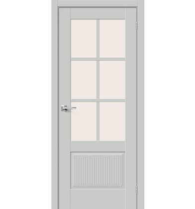 Межкомнатная дверь эмалит Прима-13.Ф7.0.1 Grey Matt Magic Fog