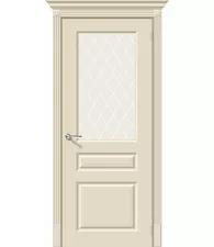 Межкомнатная дверь Эмаль Скинни-15.1 Cream White Сrystal