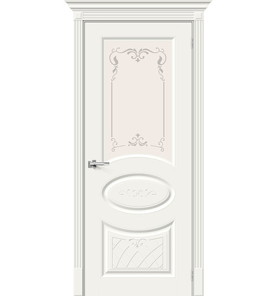 Межкомнатная дверь Эмаль Скинни-21 Аrt Whitey Худ.