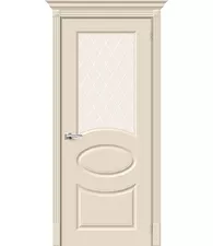 Межкомнатная дверь Эмаль Скинни-21 Cream White Сrystal