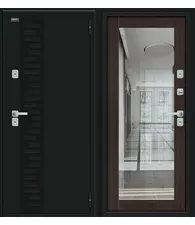 Входная дверь с терморазрывом Thermo Флэш Декор Букле черное Wenge Veralinga