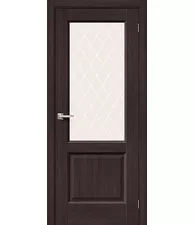 Межкомнатная дверь экошпон Неоклассик-33 Wenge Melinga White Сrystal