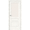 Межкомнатная дверь экошпон Неоклассик-35 White Wood White Сrystal