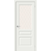 Межкомнатная дверь эмалит Неоклассик-35 White Matt White Сrystal