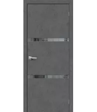 Межкомнатная дверь экошпон Браво-2.55 Slate Art Mirox Grey