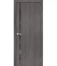 Межкомнатная дверь экошпон Браво-1.55 Grey Melinga Mirox Grey