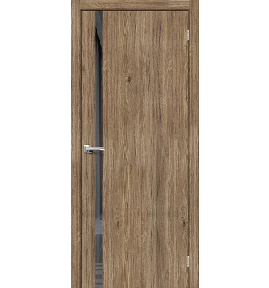 Межкомнатная дверь экошпон Браво-1.55 Original Oak Mirox Grey