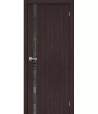 Межкомнатная дверь экошпон Браво-1.55 Wenge Melinga Mirox Grey