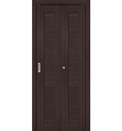 Межкомнатная складная дверь  Браво-21 Wenge Melinga
