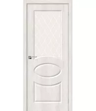 Межкомнатная дверь Винил Скинни-21 Casablanca   White Сrystal
