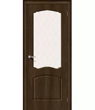 Межкомнатная дверь Винил Альфа-2 Dark Barnwood   White Сrystal