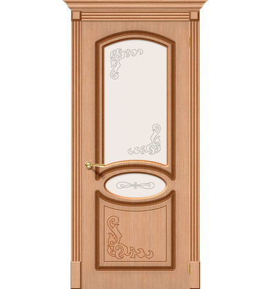 Межкомнатная шпонированная дверь Азалия Ф-01 (Дуб)   Худ.