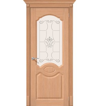 Межкомнатная шпонированная дверь Селена Ф-01 (Дуб)   Худ.